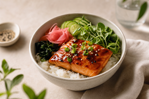 Ginger Miso Salmon Bowl