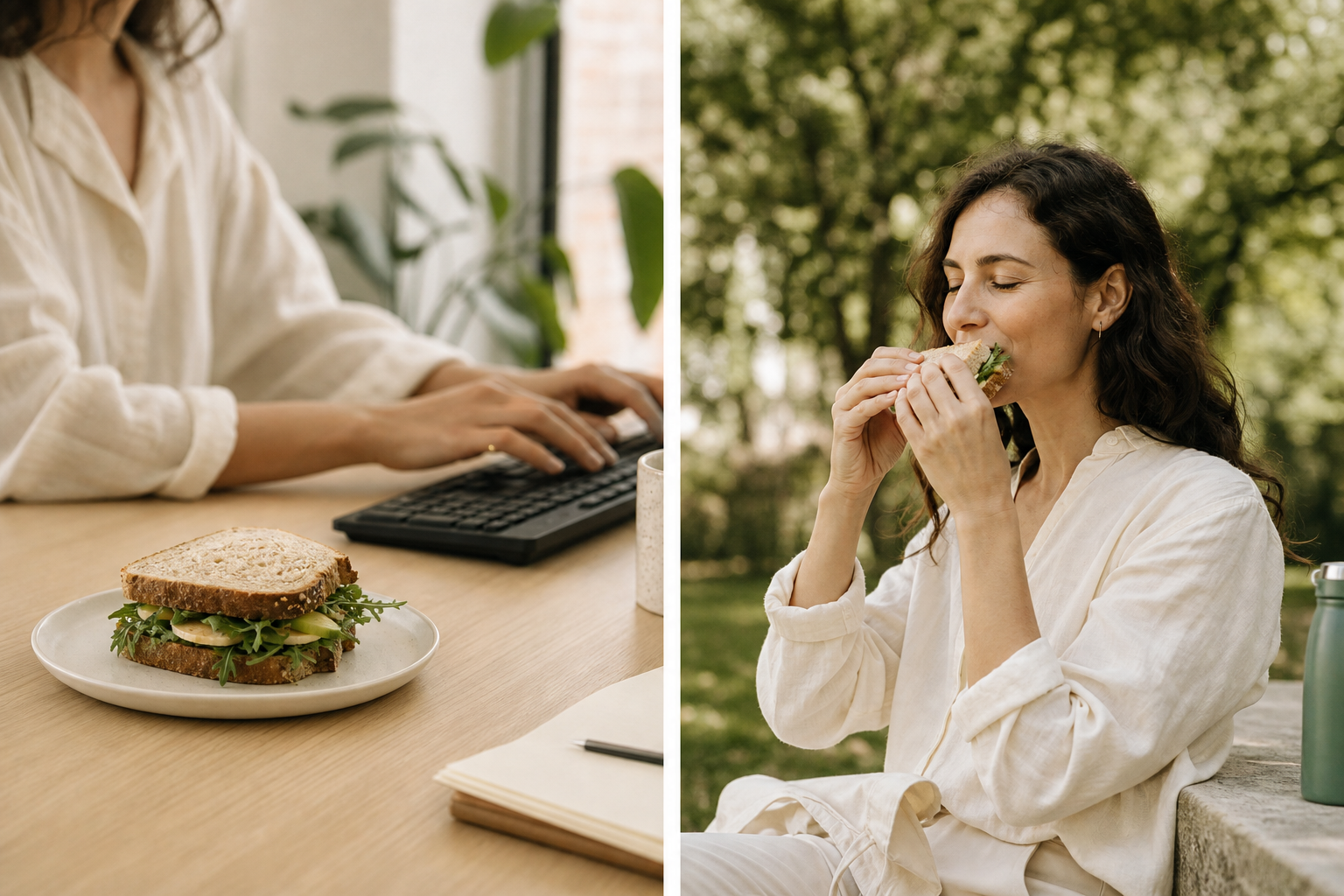 The Gut Cost of Working Through Lunch