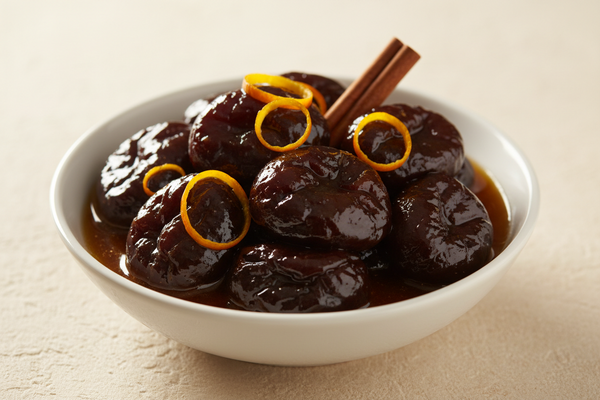 Stewed Prunes with Cinnamon and Orange
