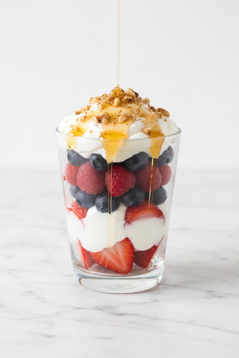 Greek Yogurt Parfait with Walnuts and Honey