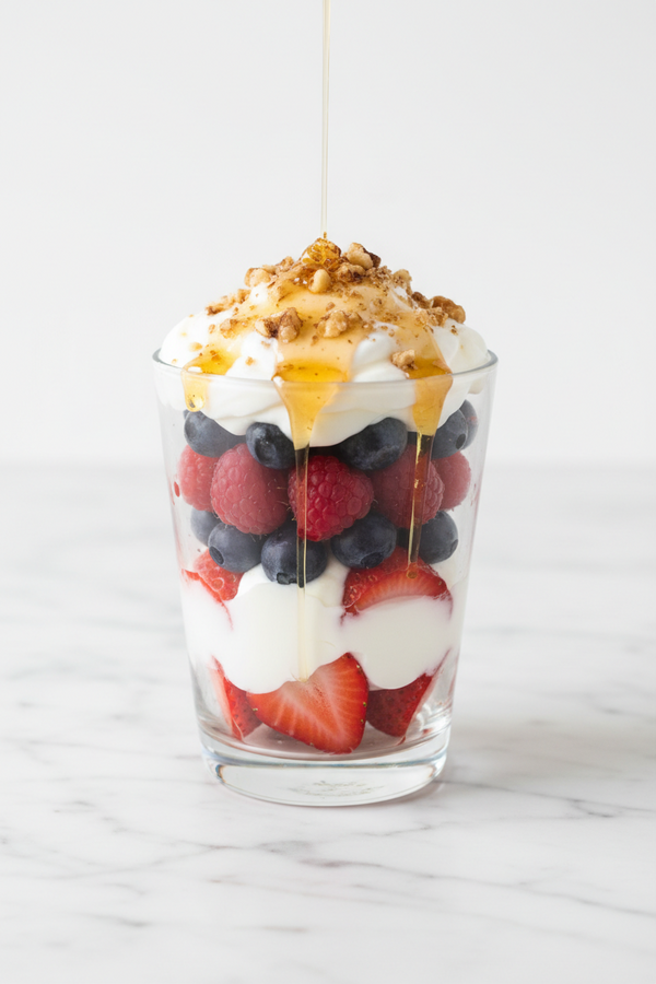 Greek Yogurt Parfait with Walnuts and Honey