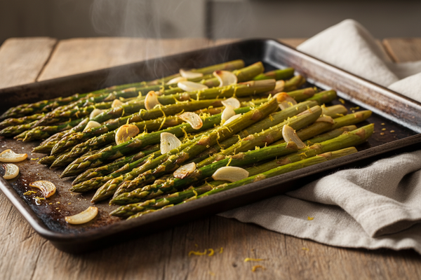Roasted Asparagus with Garlic and Lemon