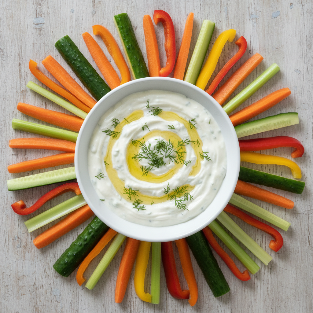 Yogurt Tzatziki with Crudités