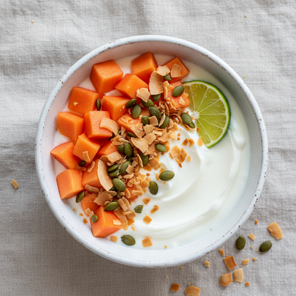Coconut Yogurt with Papaya and Lime