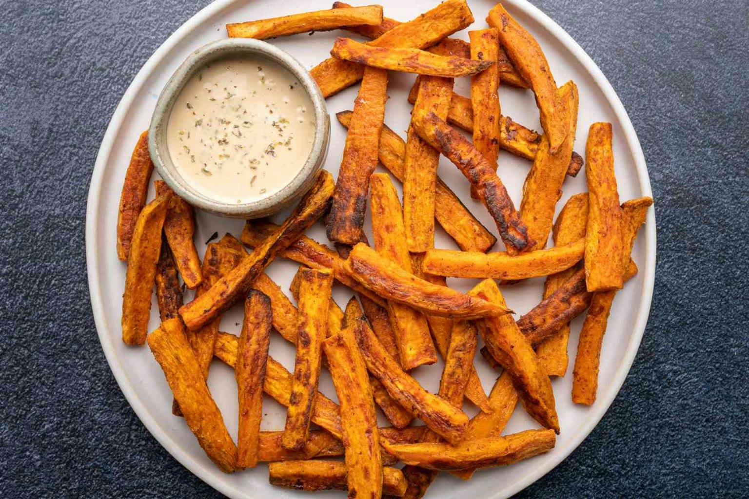 Sweet potato wedges with paprika