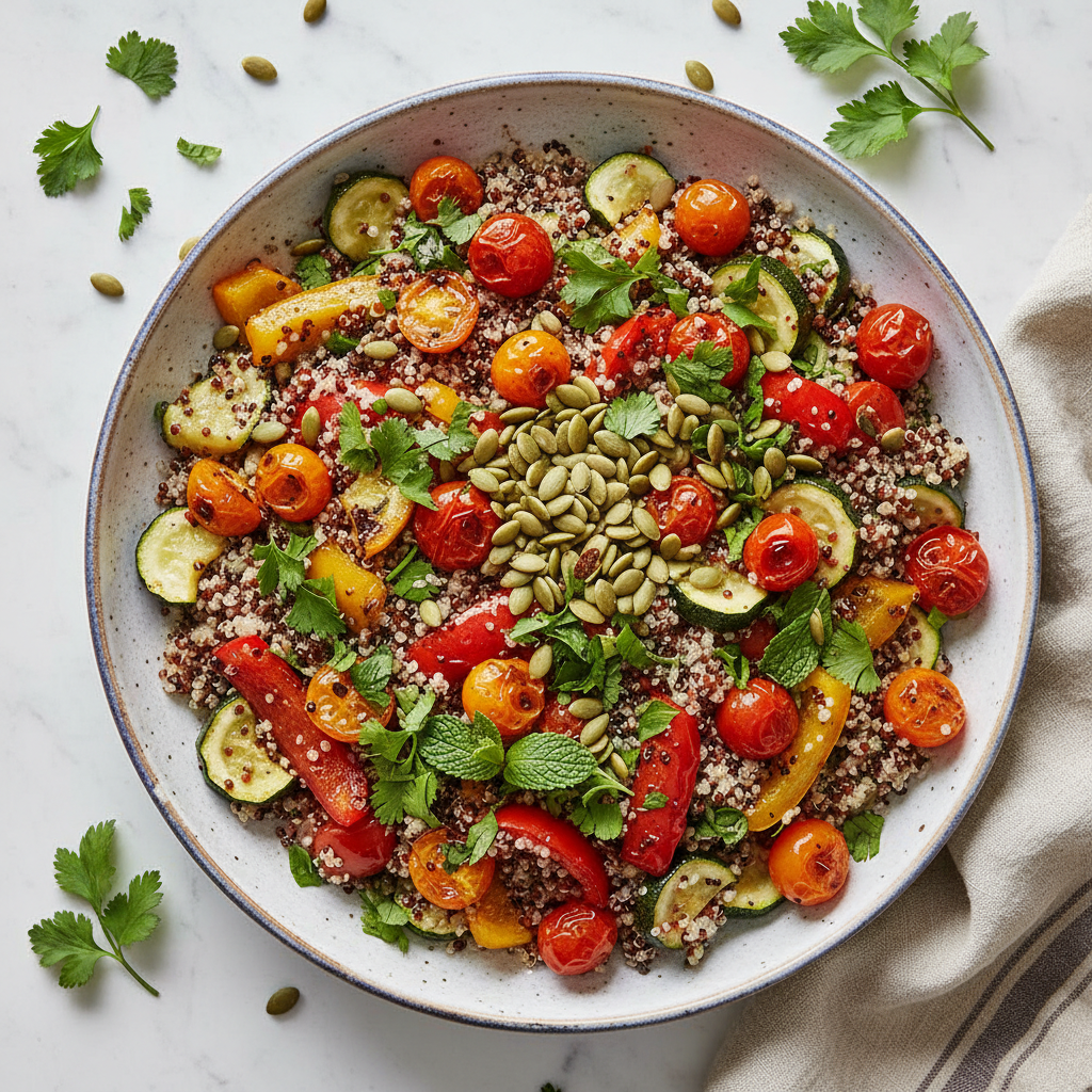 Quinoa Salad with Roasted Vegetables