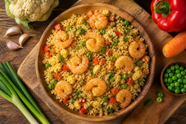 Cauliflower Rice Shrimp Stir-Fry