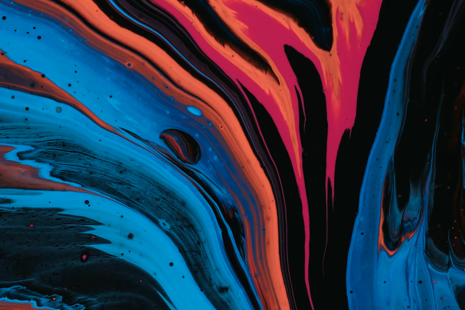 Soft abstract overlapping shapes suggesting a food journey in warm tones.