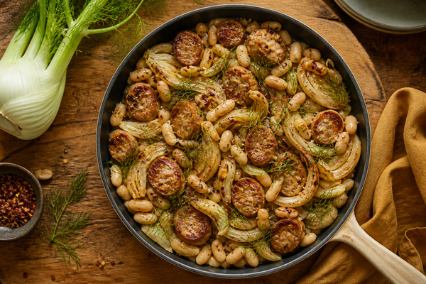 Fennel Sausage and White Bean Skillet