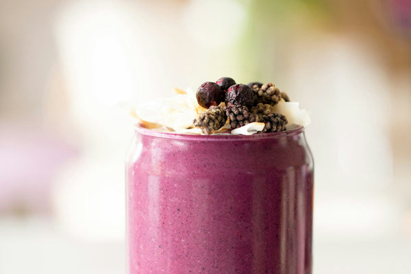 Frozen Berry and Oat Milk Smoothie