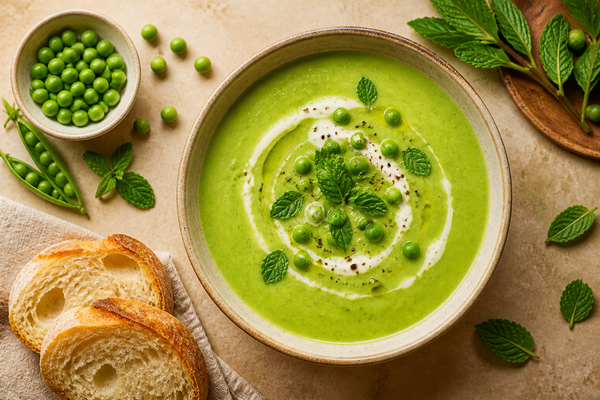 Green Pea and Mint Soup