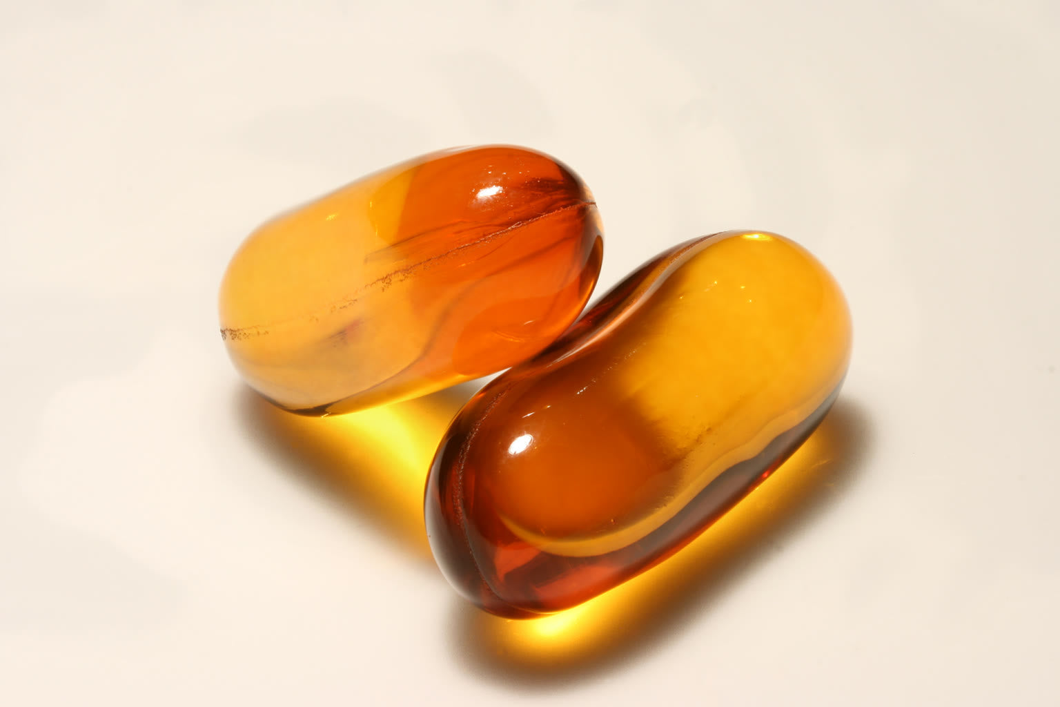 Iron supplement tablets beside water