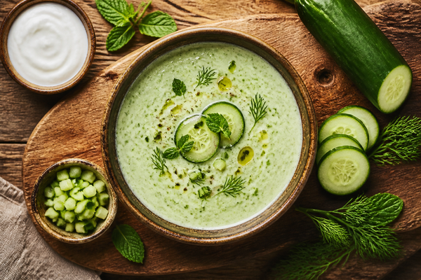 Kefir Cucumber Gazpacho