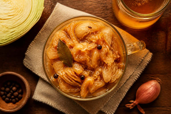 Kombucha Braised Cabbage