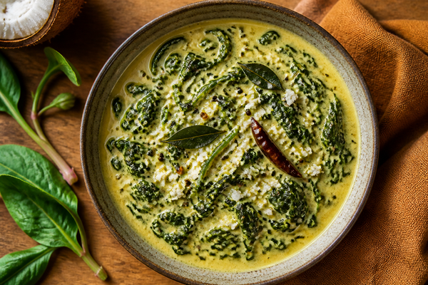 Malabar Spinach Coconut Curry