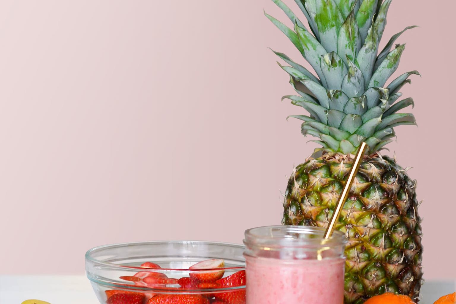 Pale meal replacement shake glass