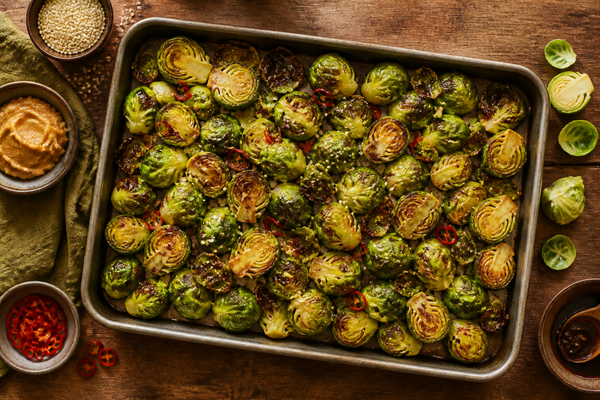 Miso Roasted Brussels Sprouts