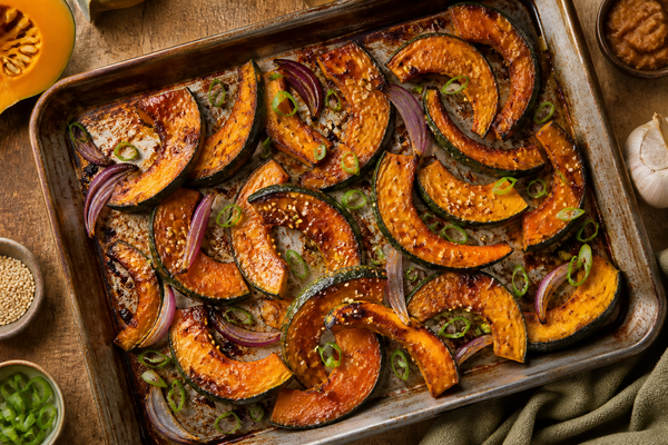 Miso Roasted Kabocha Squash