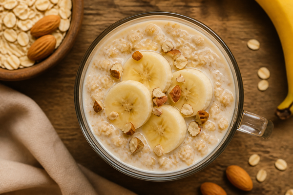 Oatmeal with Banana and Almond Milk