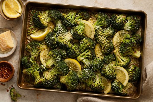 Roasted Broccoli with Lemon and Parmesan
