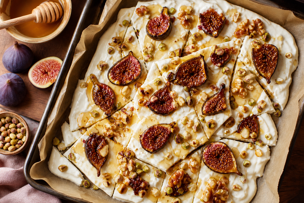 Roasted Fig and Honey Yogurt Bark