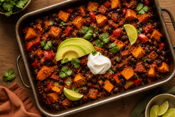 Roasted Sweet Potato Black Bean Chili