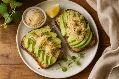 Sauerkraut and Avocado Toast