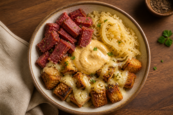 Sauerkraut Reuben Bowl