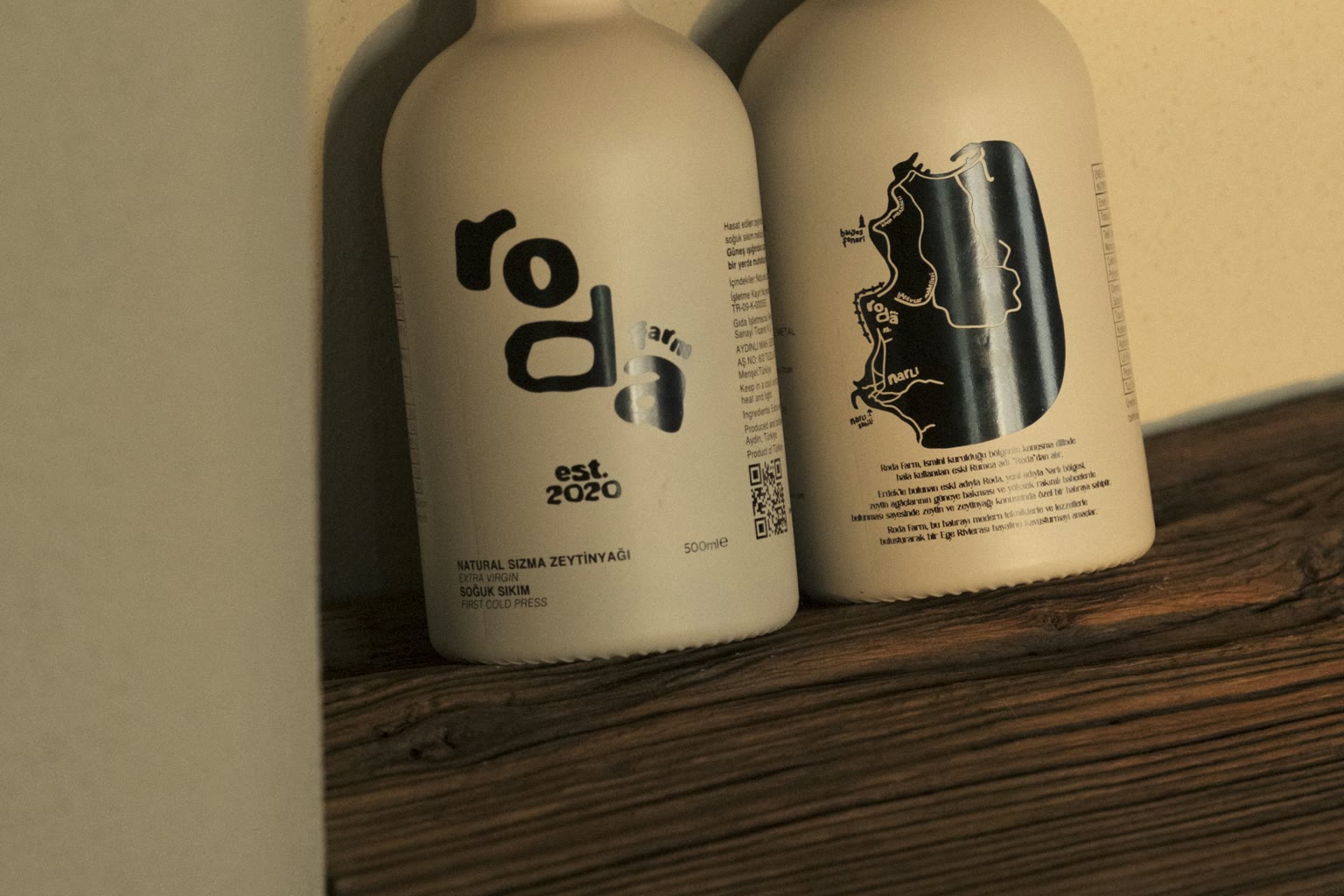 Three oil bottles olive seed coconut