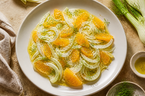 Shaved Fennel and Orange Salad with Olive Oil