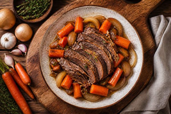 Slow Cooked Paleo Pot Roast with Carrots