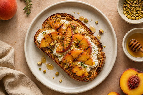 Sourdough Grilled Peach Toast
