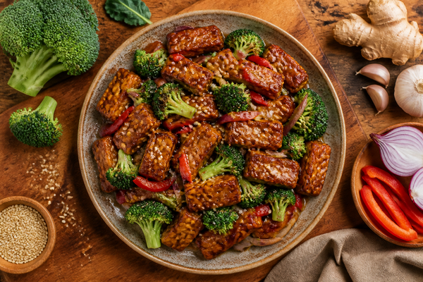 Tempeh Stir Fry with Broccoli and Sesame
