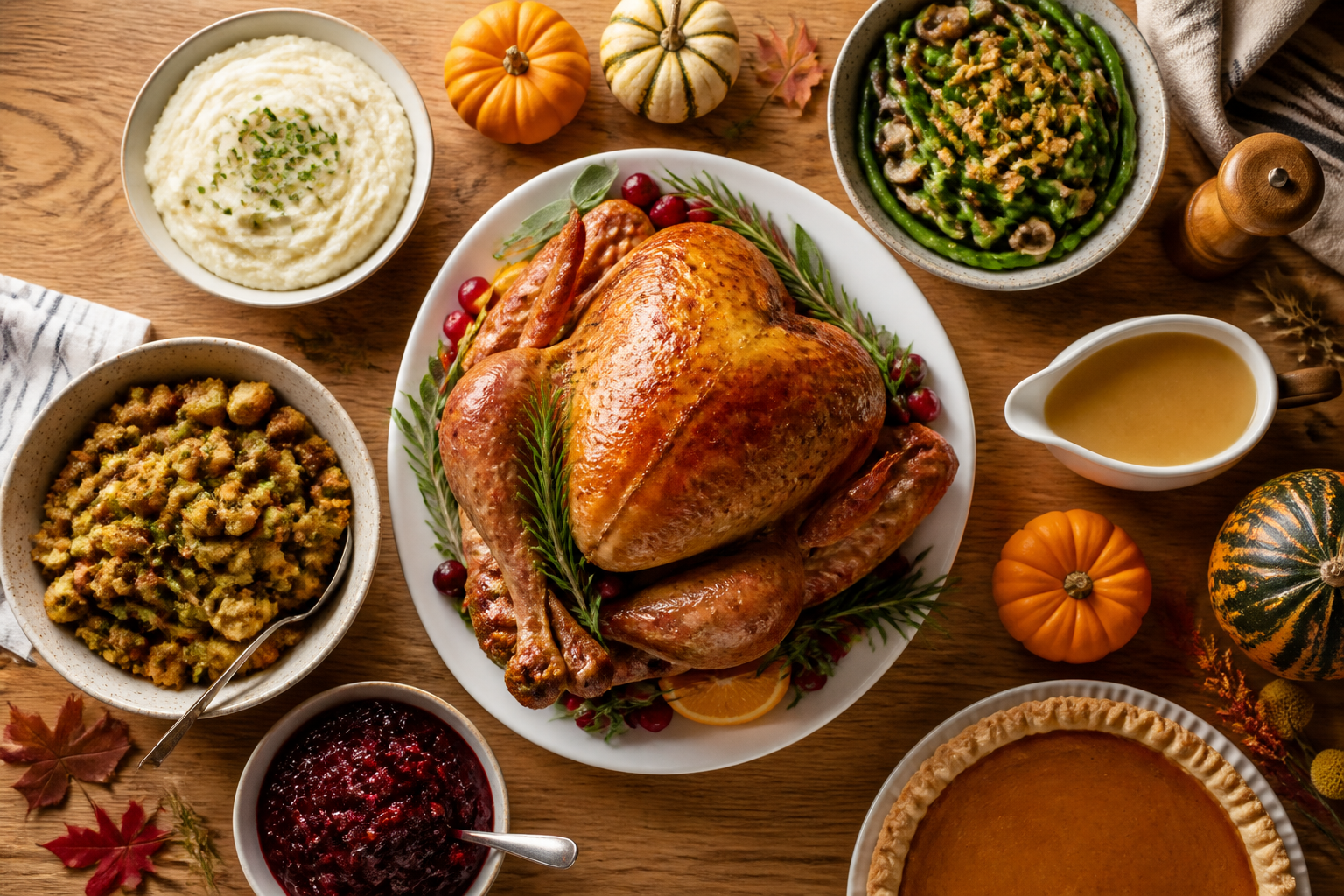 Overhead editorial still life related to Thanksgiving Doesn't Have to End in a Flare-Up on a warm wooden surface