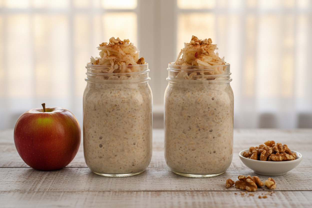 Apple and Walnut Overnight Oats
