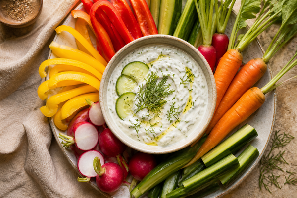 Yogurt Tzatziki with Crudités